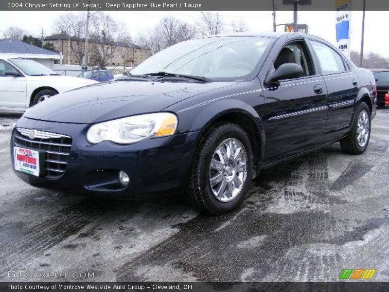 Deep Sapphire Blue Pearl / Taupe 2004 Chrysler Sebring LXi Sedan