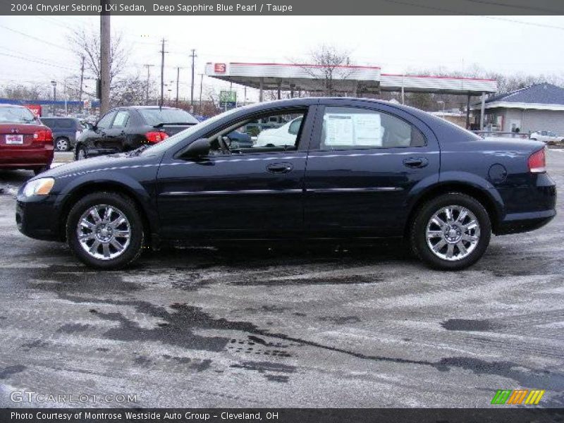 Deep Sapphire Blue Pearl / Taupe 2004 Chrysler Sebring LXi Sedan