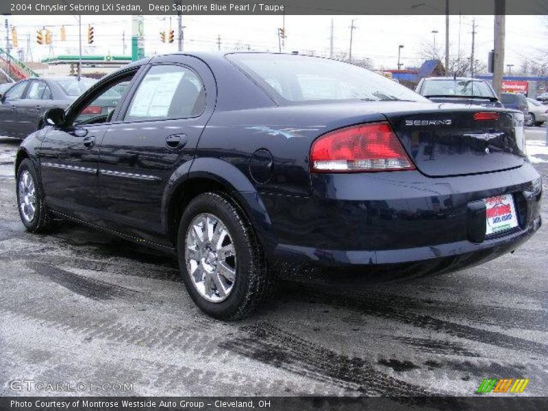 Deep Sapphire Blue Pearl / Taupe 2004 Chrysler Sebring LXi Sedan