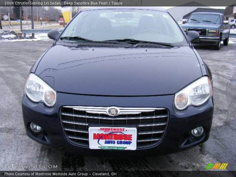 Deep Sapphire Blue Pearl / Taupe 2004 Chrysler Sebring LXi Sedan