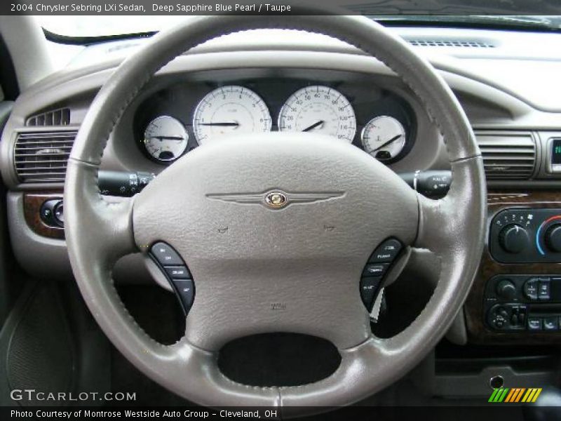 Deep Sapphire Blue Pearl / Taupe 2004 Chrysler Sebring LXi Sedan