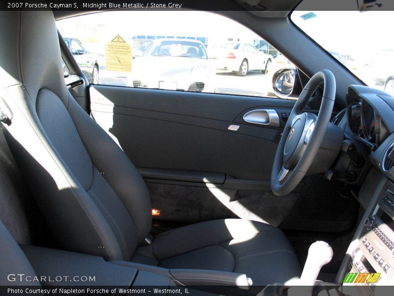 Midnight Blue Metallic / Stone Grey 2007 Porsche Cayman S