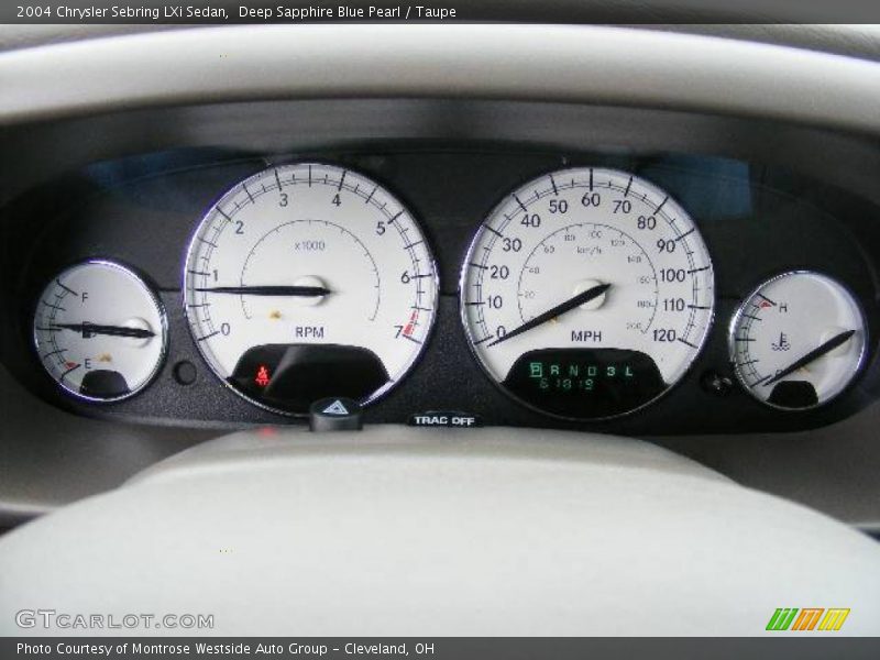 Deep Sapphire Blue Pearl / Taupe 2004 Chrysler Sebring LXi Sedan