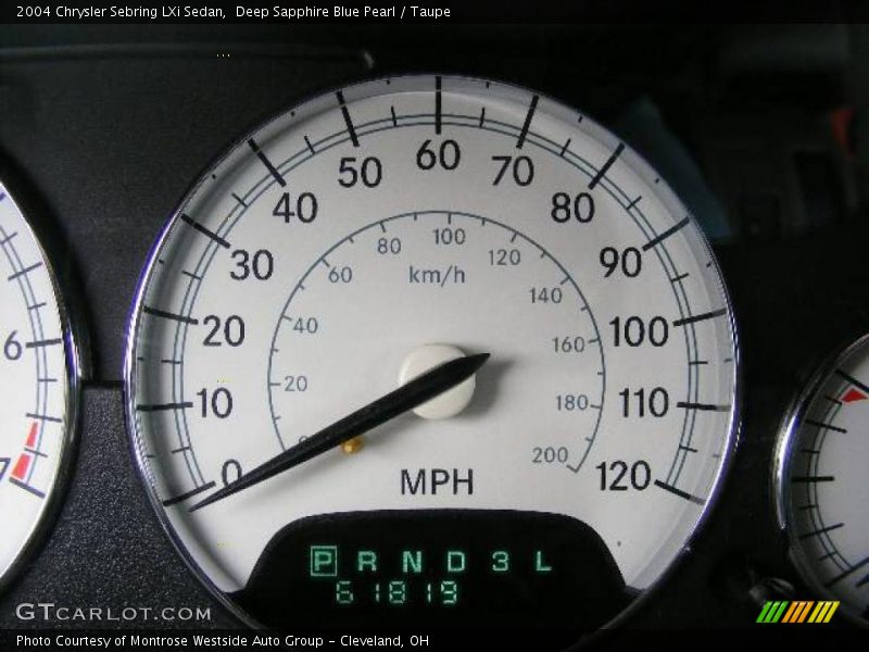 Deep Sapphire Blue Pearl / Taupe 2004 Chrysler Sebring LXi Sedan