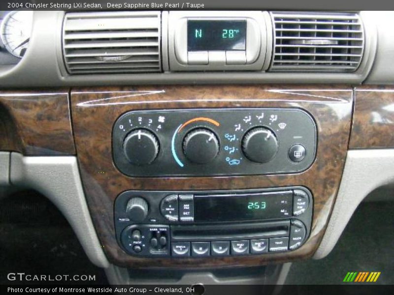 Deep Sapphire Blue Pearl / Taupe 2004 Chrysler Sebring LXi Sedan