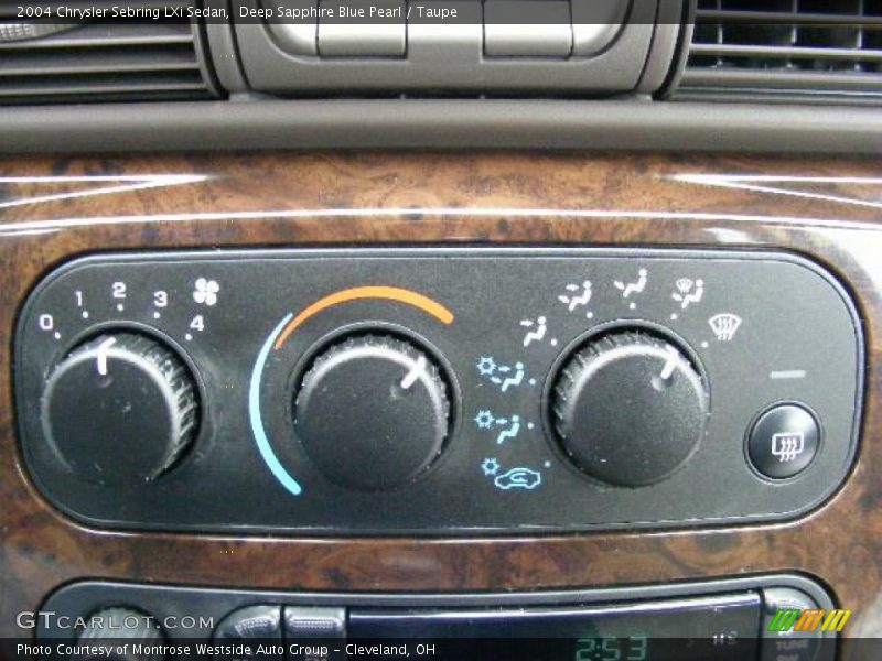 Deep Sapphire Blue Pearl / Taupe 2004 Chrysler Sebring LXi Sedan