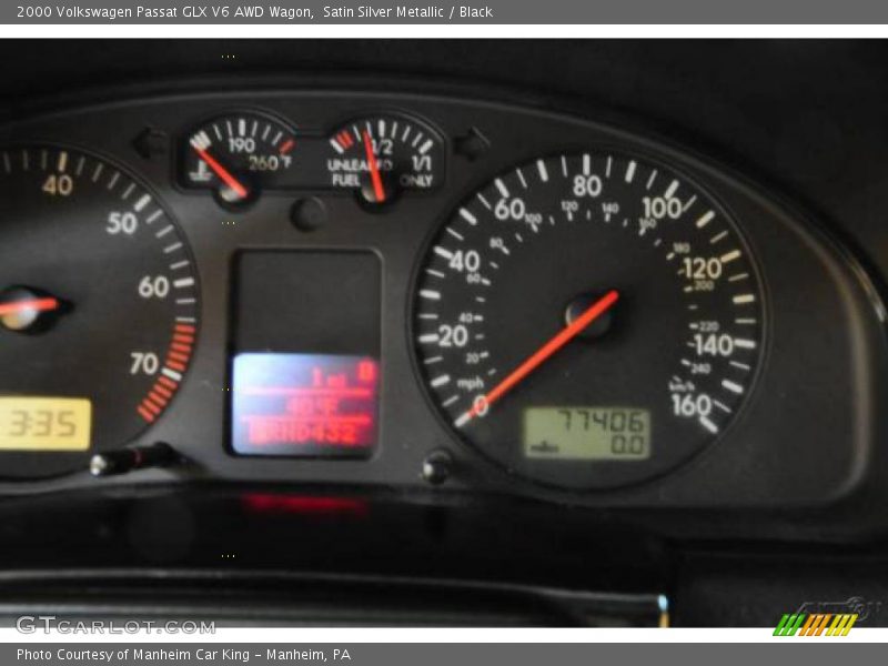 Satin Silver Metallic / Black 2000 Volkswagen Passat GLX V6 AWD Wagon