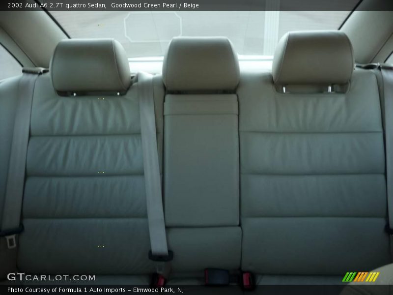 Goodwood Green Pearl / Beige 2002 Audi A6 2.7T quattro Sedan