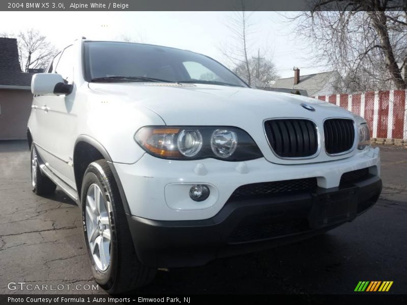 Alpine White / Beige 2004 BMW X5 3.0i