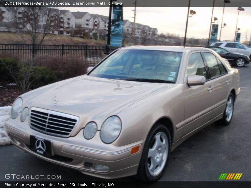 Desert Silver Metallic / Java 2001 Mercedes-Benz E 430 Sedan