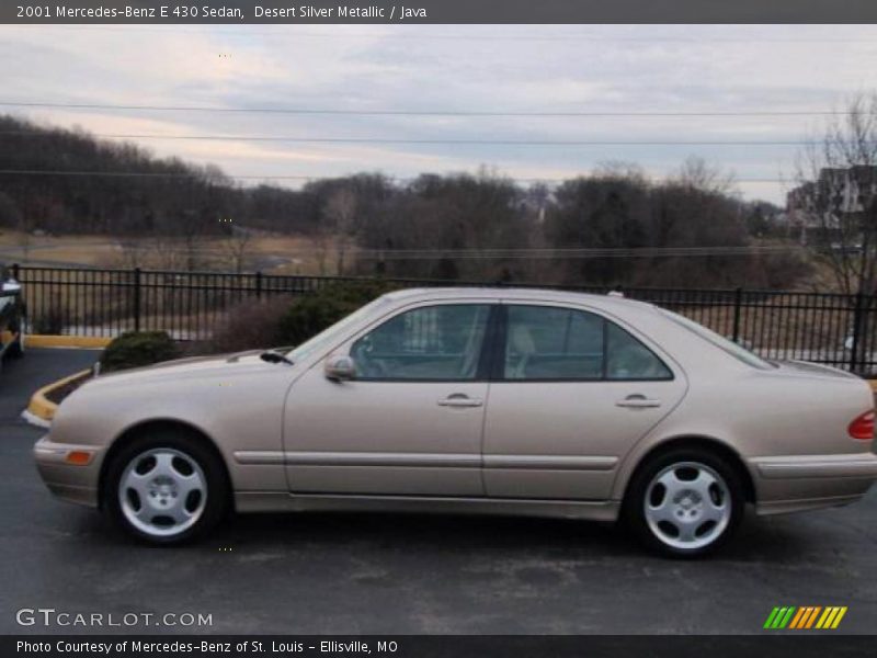 Desert Silver Metallic / Java 2001 Mercedes-Benz E 430 Sedan