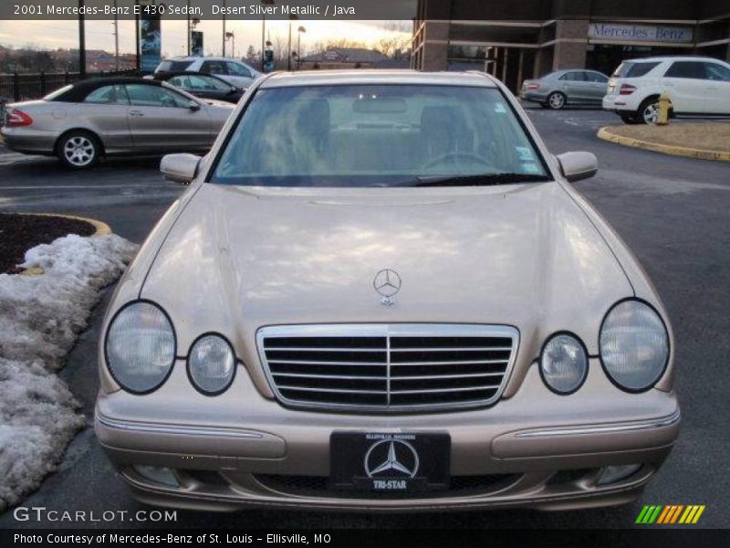 Desert Silver Metallic / Java 2001 Mercedes-Benz E 430 Sedan