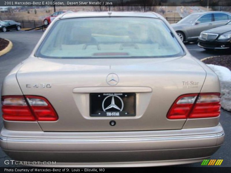 Desert Silver Metallic / Java 2001 Mercedes-Benz E 430 Sedan