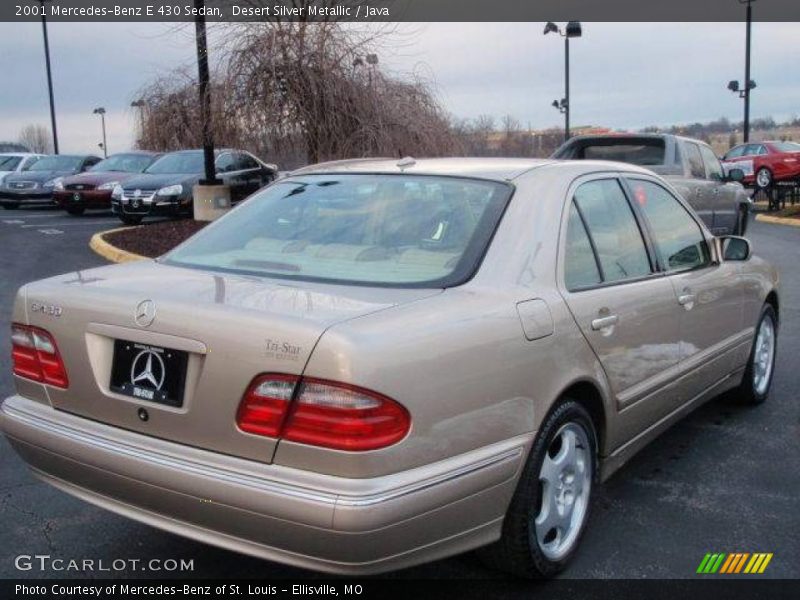 Desert Silver Metallic / Java 2001 Mercedes-Benz E 430 Sedan