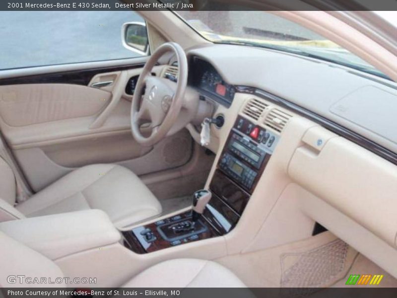 Desert Silver Metallic / Java 2001 Mercedes-Benz E 430 Sedan
