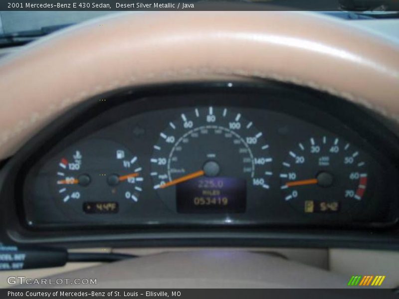 Desert Silver Metallic / Java 2001 Mercedes-Benz E 430 Sedan