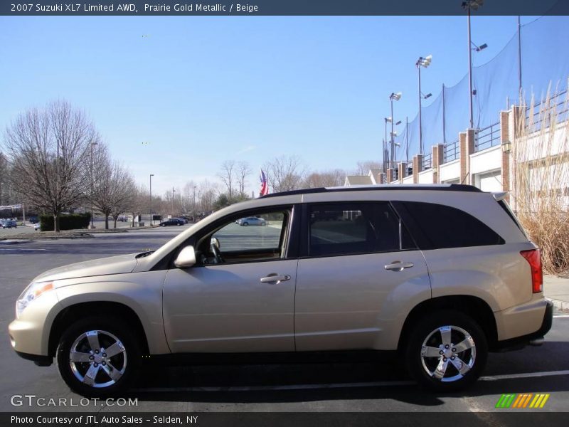 Prairie Gold Metallic / Beige 2007 Suzuki XL7 Limited AWD