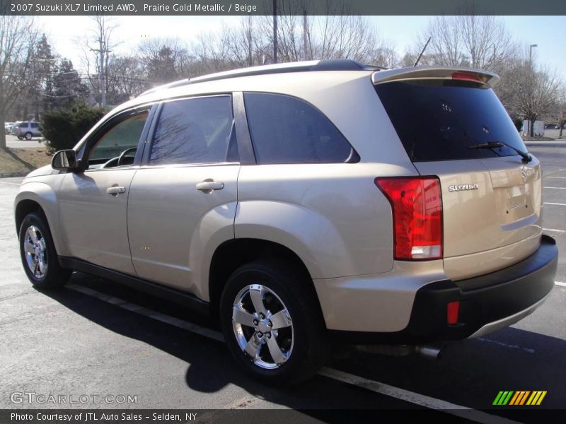 Prairie Gold Metallic / Beige 2007 Suzuki XL7 Limited AWD