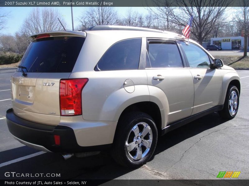 Prairie Gold Metallic / Beige 2007 Suzuki XL7 Limited AWD