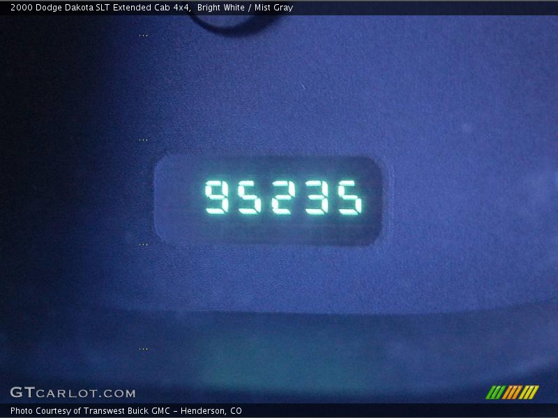 Bright White / Mist Gray 2000 Dodge Dakota SLT Extended Cab 4x4