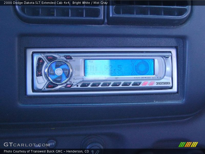 Bright White / Mist Gray 2000 Dodge Dakota SLT Extended Cab 4x4