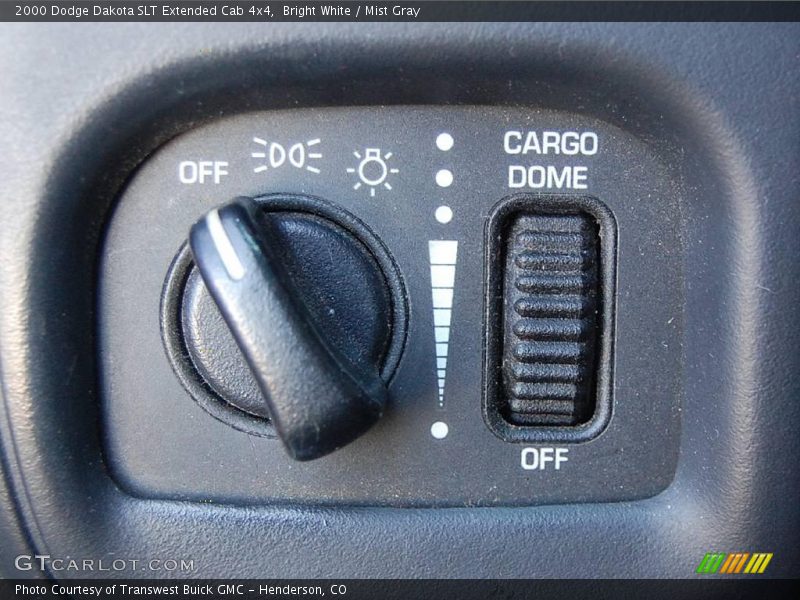 Bright White / Mist Gray 2000 Dodge Dakota SLT Extended Cab 4x4
