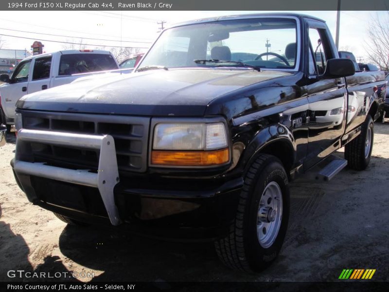 Raven Black / Grey 1994 Ford F150 XL Regular Cab 4x4