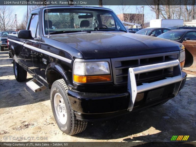 Raven Black / Grey 1994 Ford F150 XL Regular Cab 4x4