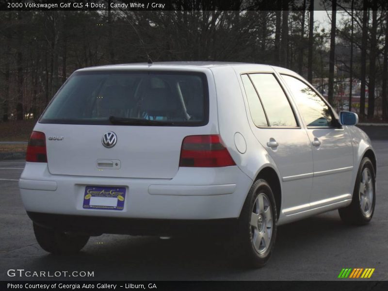 Candy White / Gray 2000 Volkswagen Golf GLS 4 Door