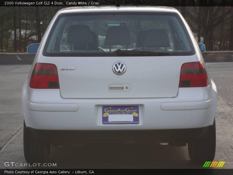 Candy White / Gray 2000 Volkswagen Golf GLS 4 Door