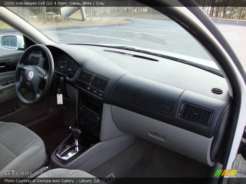 Candy White / Gray 2000 Volkswagen Golf GLS 4 Door