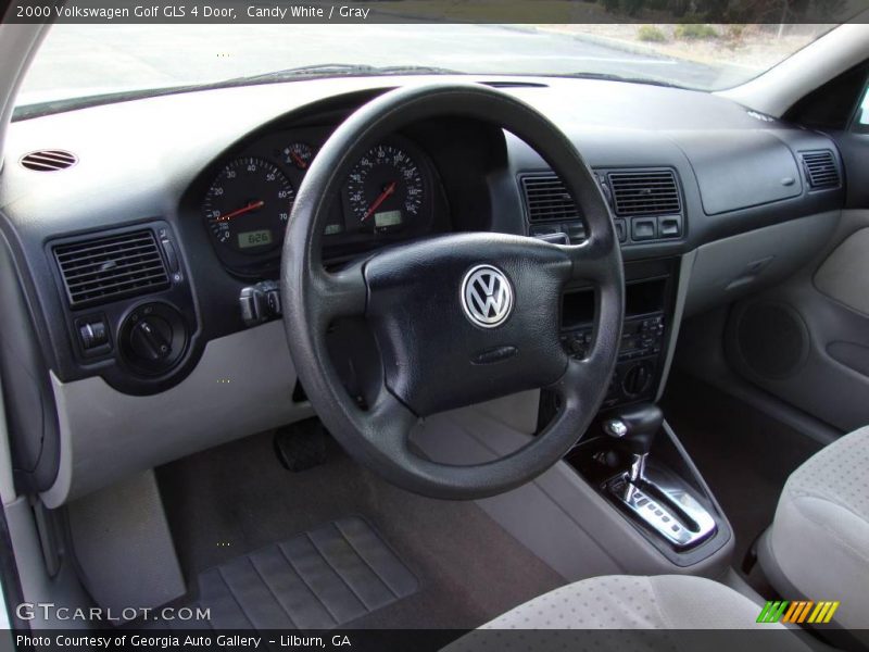 Candy White / Gray 2000 Volkswagen Golf GLS 4 Door