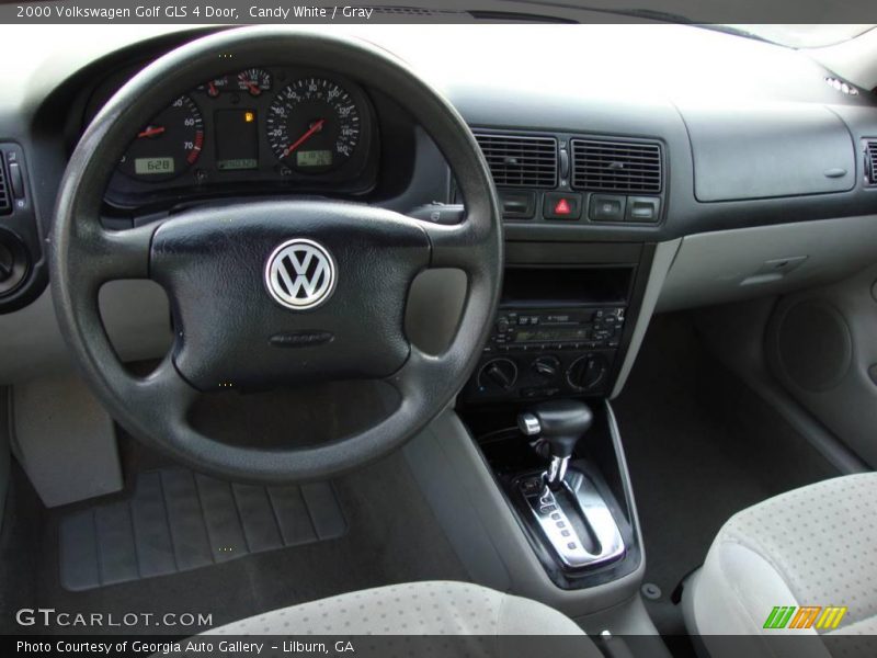 Candy White / Gray 2000 Volkswagen Golf GLS 4 Door