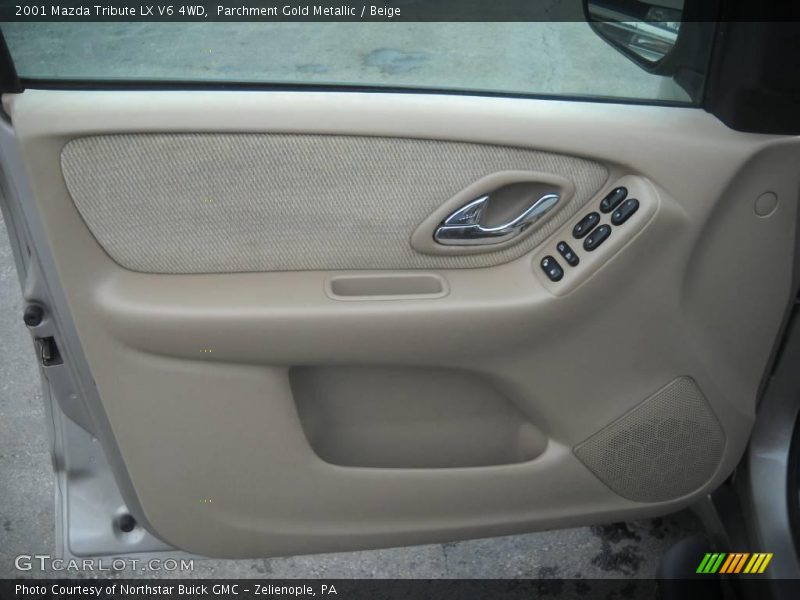 Parchment Gold Metallic / Beige 2001 Mazda Tribute LX V6 4WD
