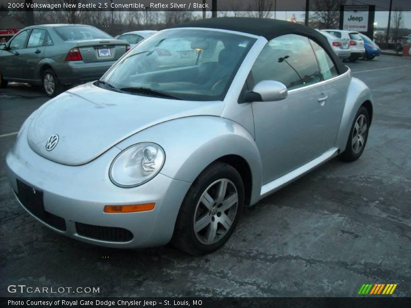 Reflex Silver / Black 2006 Volkswagen New Beetle 2.5 Convertible