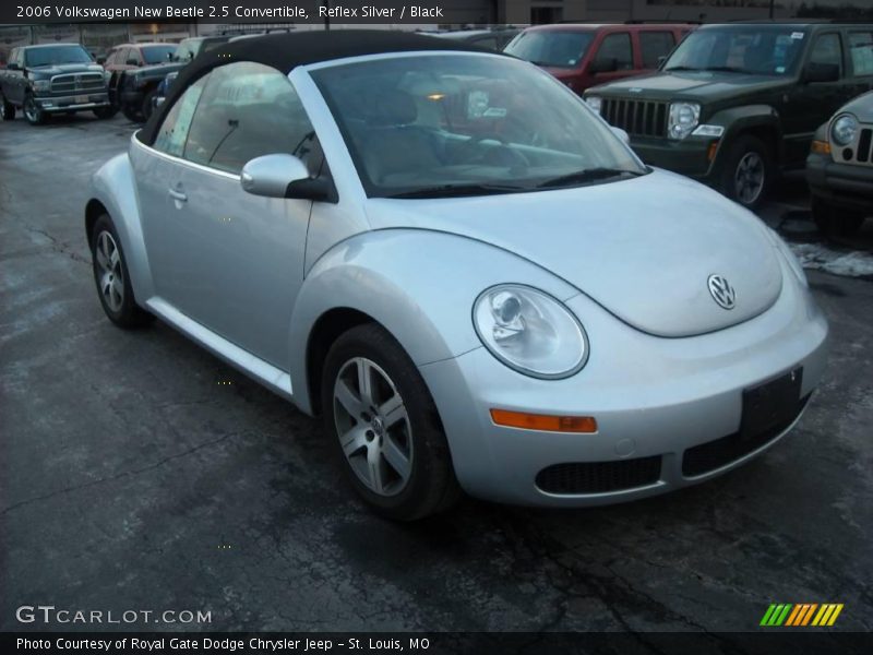 Reflex Silver / Black 2006 Volkswagen New Beetle 2.5 Convertible