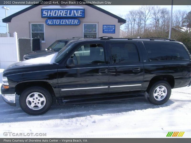 Onyx Black / Graphite/Medium Gray 2002 Chevrolet Suburban 1500 LS 4x4