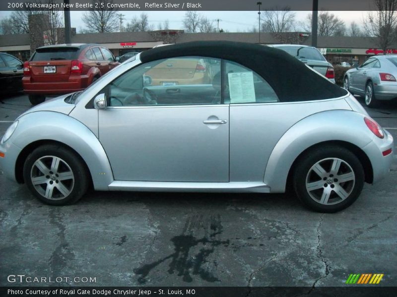 Reflex Silver / Black 2006 Volkswagen New Beetle 2.5 Convertible