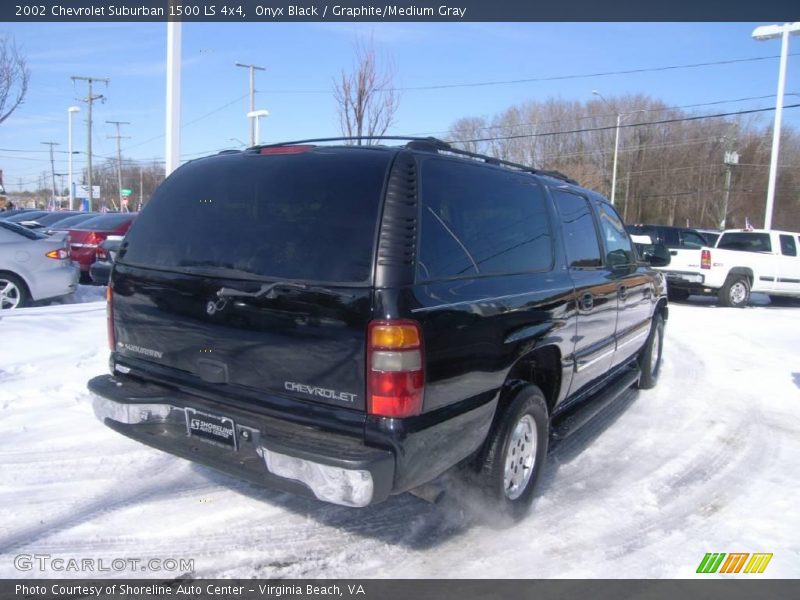 Onyx Black / Graphite/Medium Gray 2002 Chevrolet Suburban 1500 LS 4x4
