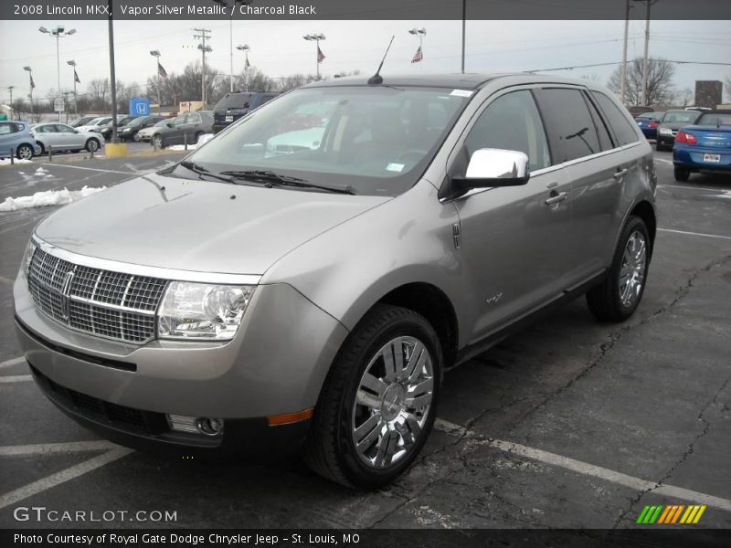 Vapor Silver Metallic / Charcoal Black 2008 Lincoln MKX