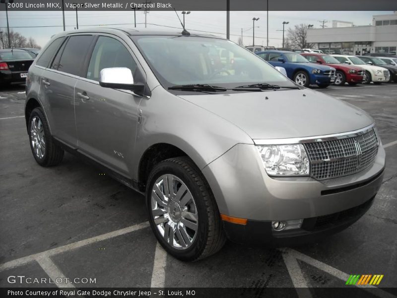 Vapor Silver Metallic / Charcoal Black 2008 Lincoln MKX