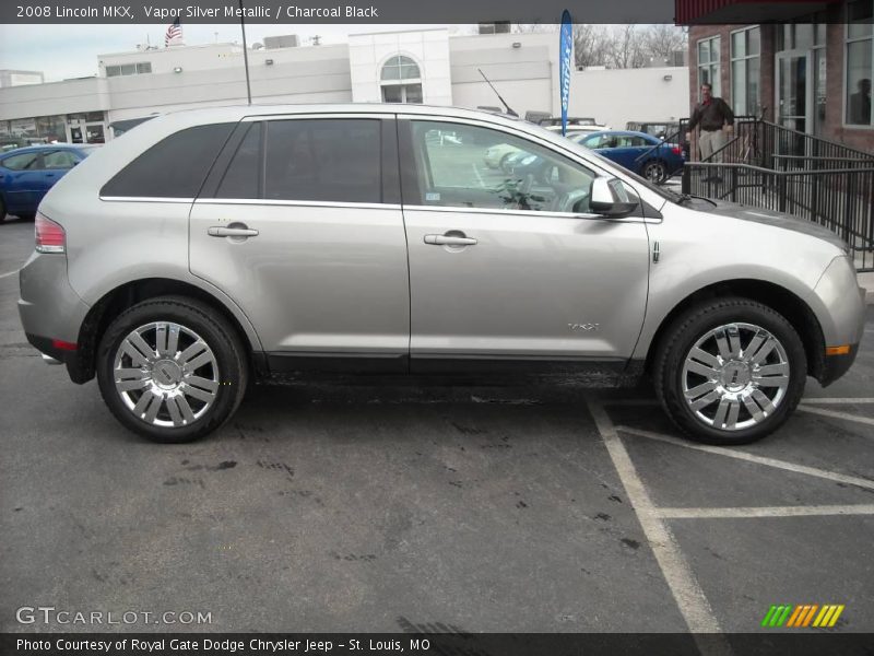 Vapor Silver Metallic / Charcoal Black 2008 Lincoln MKX