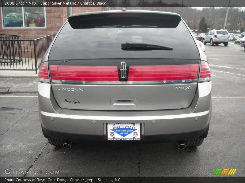 Vapor Silver Metallic / Charcoal Black 2008 Lincoln MKX