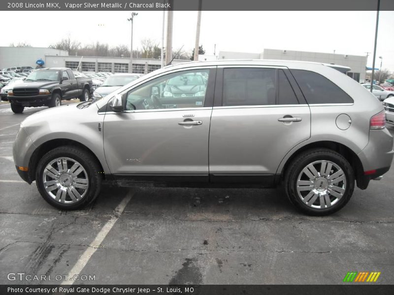 Vapor Silver Metallic / Charcoal Black 2008 Lincoln MKX
