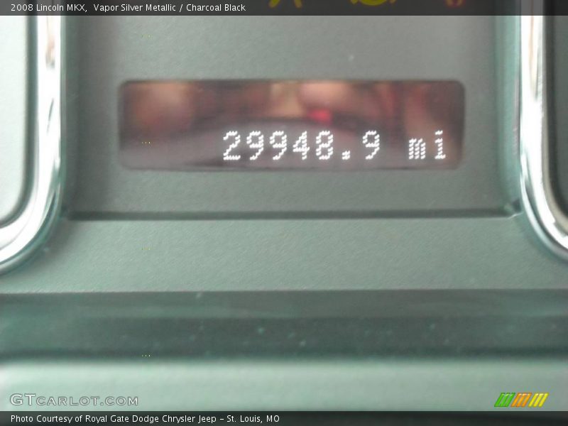 Vapor Silver Metallic / Charcoal Black 2008 Lincoln MKX
