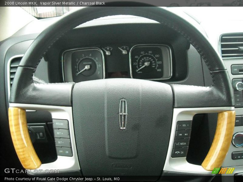 Vapor Silver Metallic / Charcoal Black 2008 Lincoln MKX