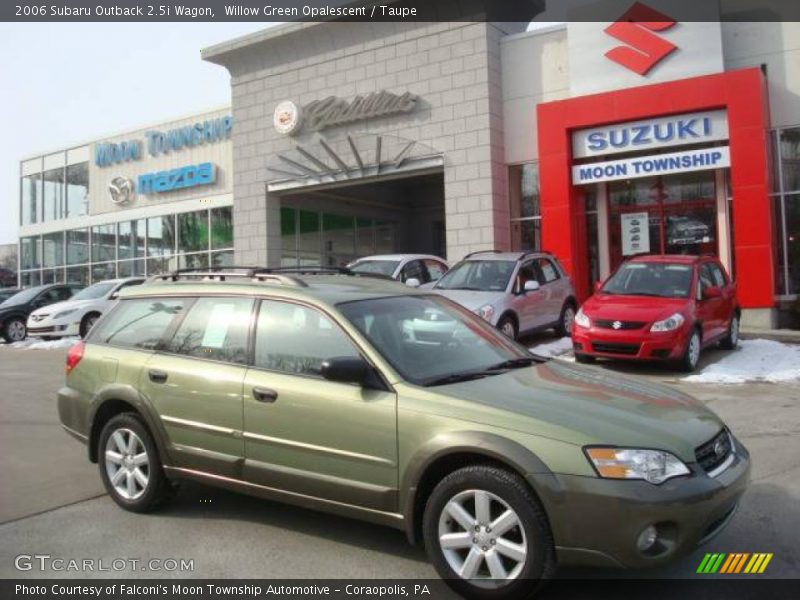 Willow Green Opalescent / Taupe 2006 Subaru Outback 2.5i Wagon