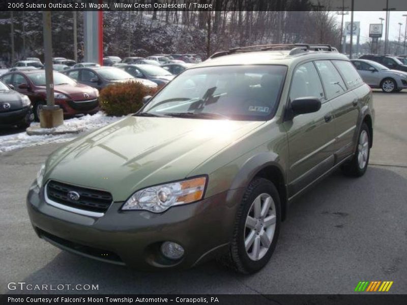 Willow Green Opalescent / Taupe 2006 Subaru Outback 2.5i Wagon