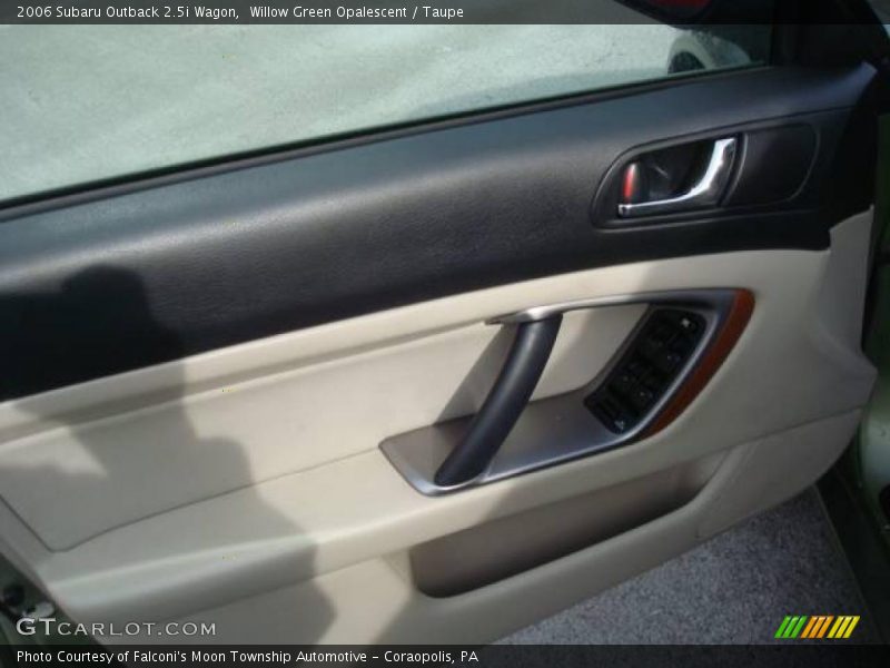 Willow Green Opalescent / Taupe 2006 Subaru Outback 2.5i Wagon