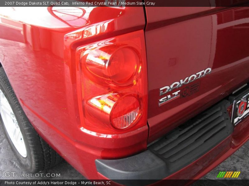 Inferno Red Crystal Pearl / Medium Slate Gray 2007 Dodge Dakota SLT Quad Cab